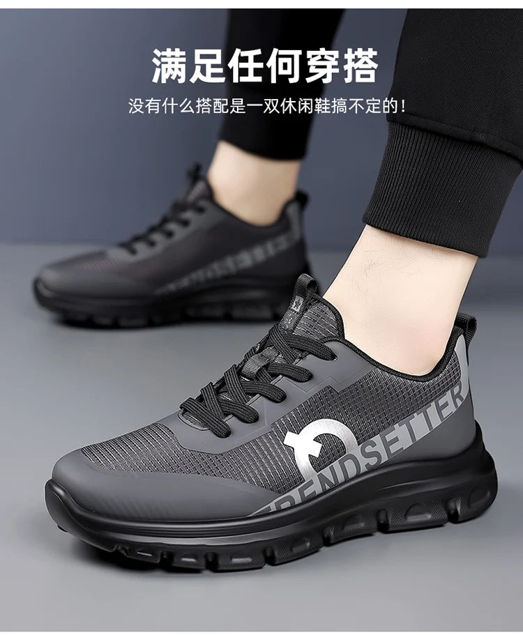 Men Sports Shoes Luxury Casual Sneakers Mesh Running Shoes Summer/Lightweight Platform Fashion Basketball Walking Shoes for Men