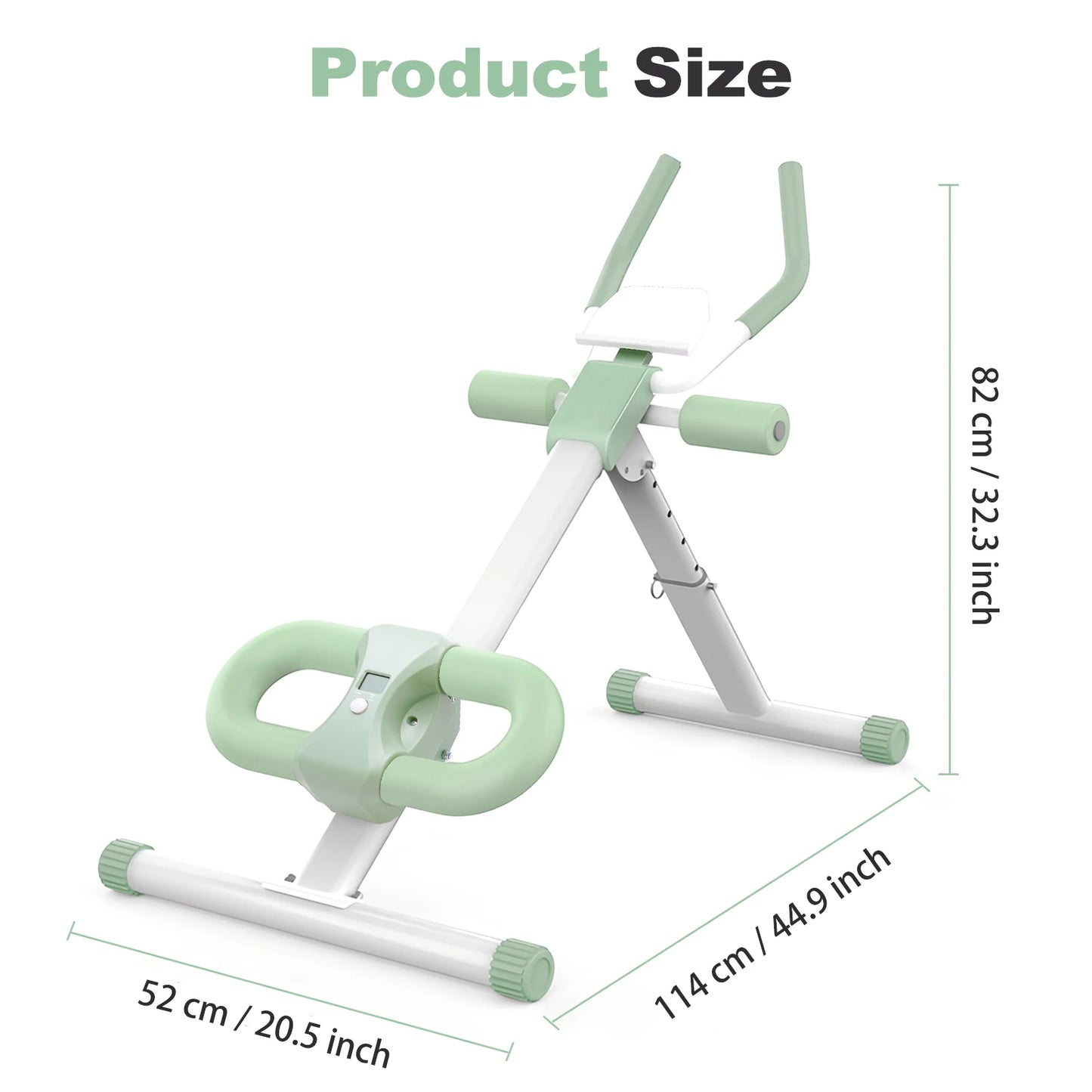 Ab Workout Machine Abdominal Adjustable Folding Crunch/Trainer Core Machine Full Body  Equipment for Home Gym