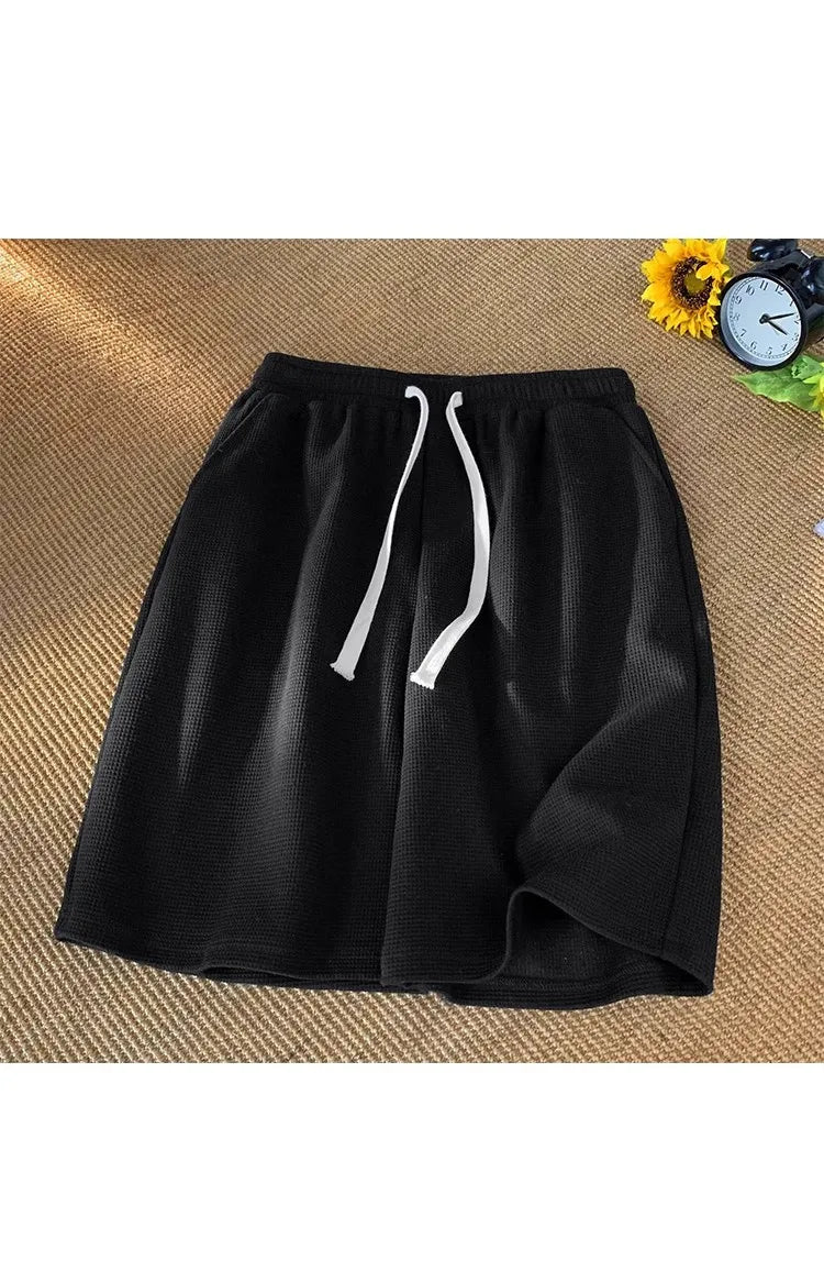 Korean Style Walf Checks Shorts For Men Casual Loose Fit Summer/New Arrival Trendy Brand Youth Sportswear Five Minute Shorts