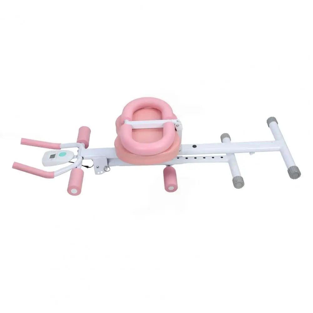 Height Adjustments Abdominal Trainer Ab Machine with LCD Display Screen/Foam Handle Full Body Workout Abdominal Exercise Machine