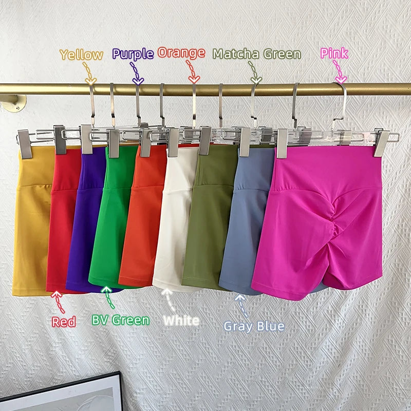 Women Sports Short Yoga Legging Shorts Squat Proof High Waist/Fitness Tight Shorts Quick Drying Cycling Workout Gym Shorts