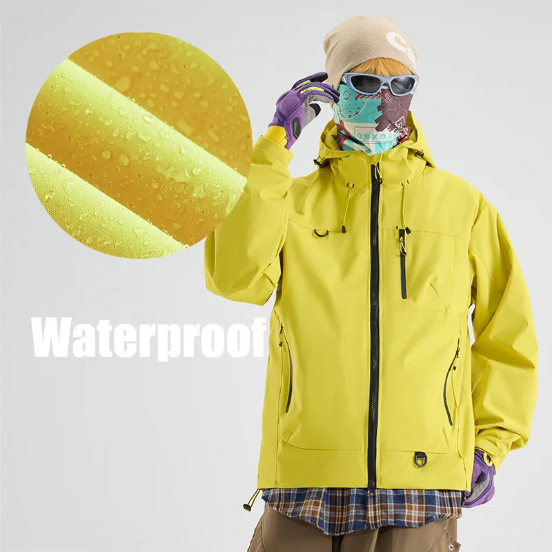 Autumn Sports Jacket Waterproof Windproof Jacket Men Women Outdoor/Sports Hiking Running Mountaineering Hooded Casual Sport Coat