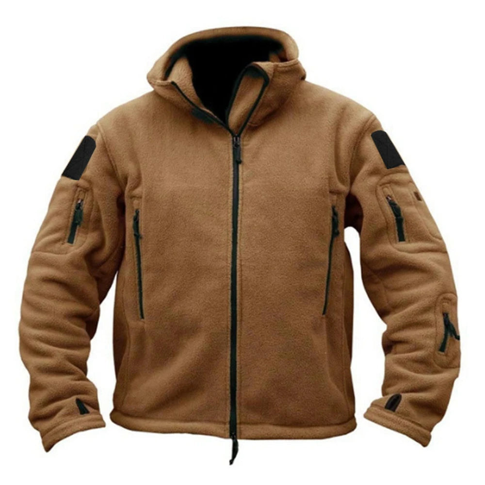 Men US Military Winter Thermal Fleece Tactical Jacket Outdoors Sports/Hooded Coat Softshell Hiking Outdoor Army Jackets