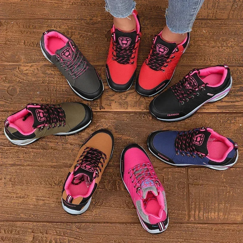 New Vulcanized Women's Shoes Fashionable Luxurious Design Breathable/Platform Shoes Comfortable Outdoor Hiking Women's Sneakers