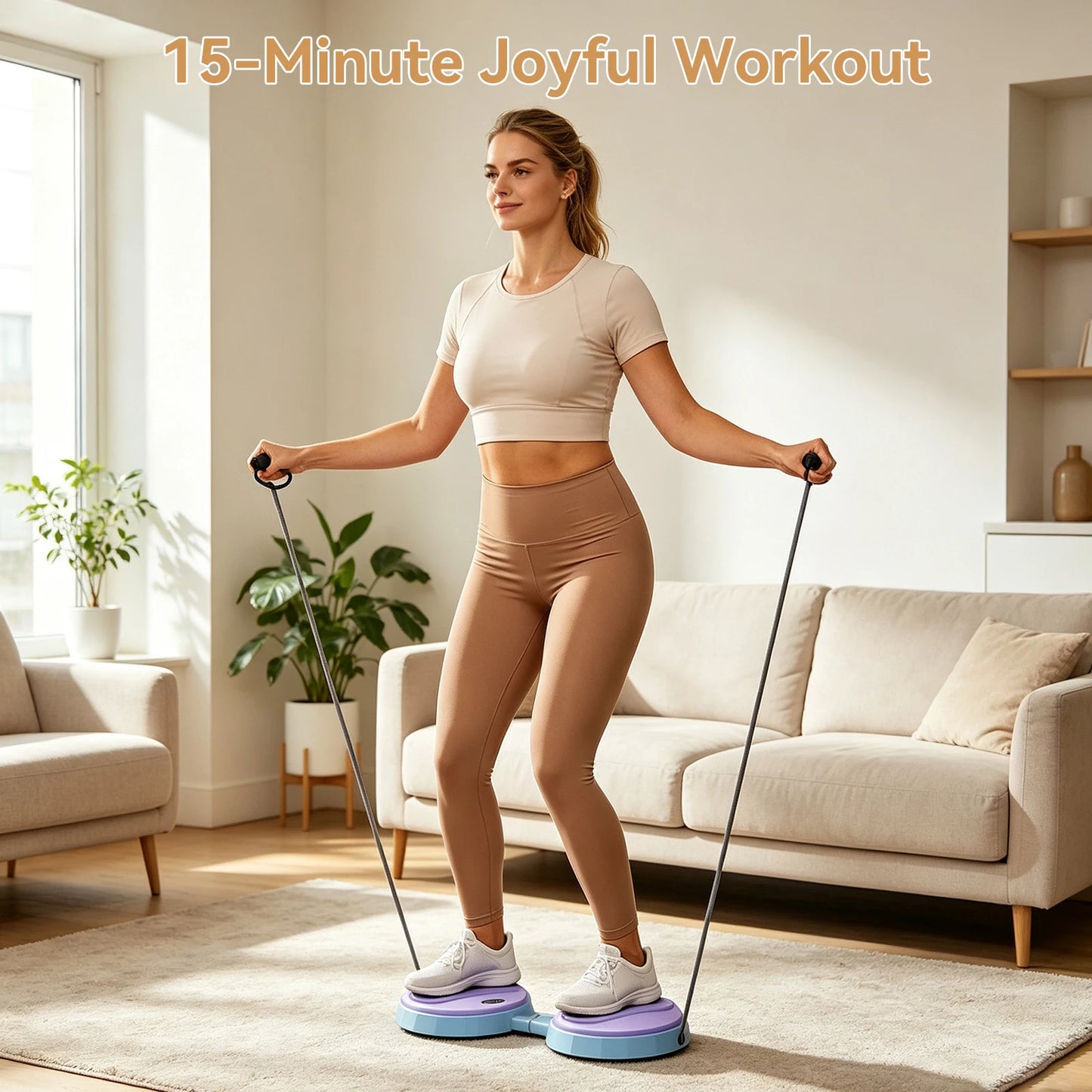 Multifunctional Waist Twisting Disc Portable Body Shaping Twist Board/for Waist & Leg Training Waist Massage Fitness Equipment Easy Storage