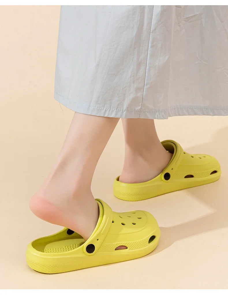 Women Home Slippers Sandals Summer Garden Clogs Shoes Beach Slipper Outdoor Waterproof Soft Slides Casual Anti Slip