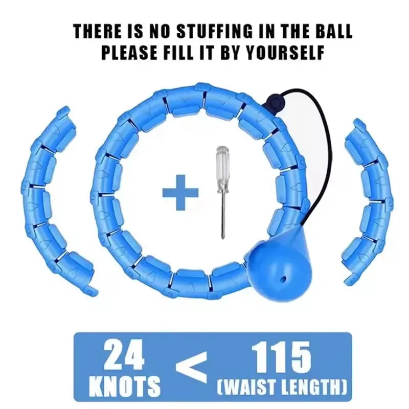 24 Section Sports Circle Portable Adjustable and Detachable/Shaping Circle Waist Easy Weight Loss and Fitness Equipment