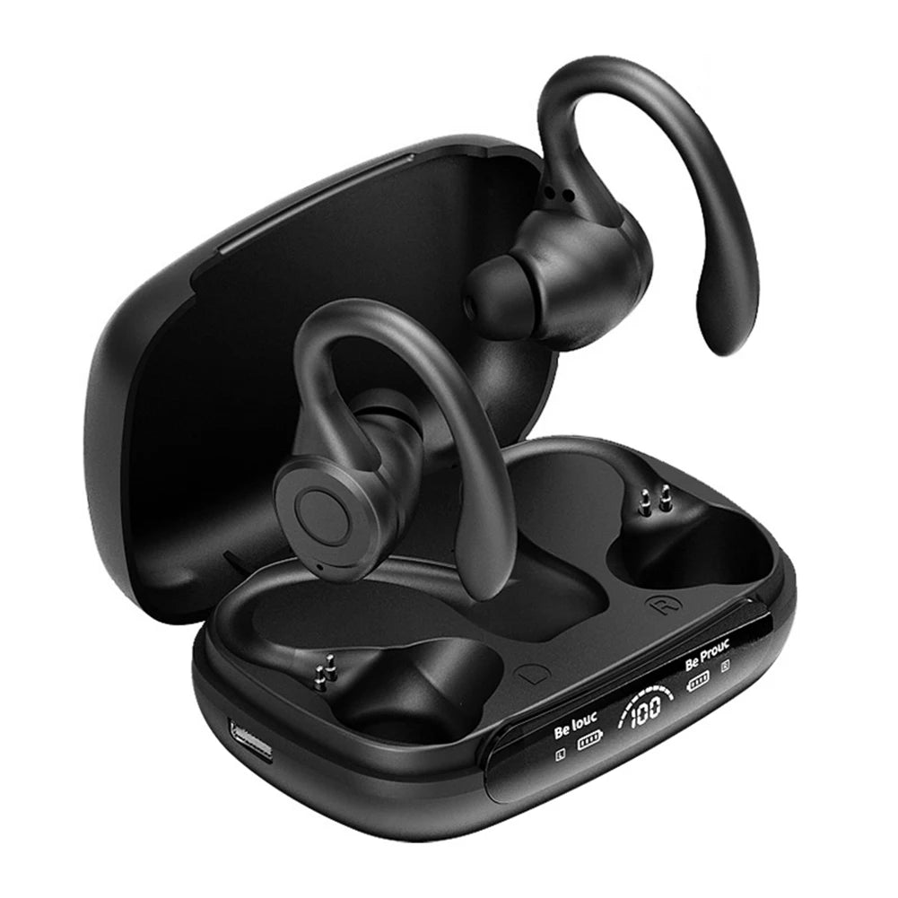 Wireless Earbuds Bluetooth 5.3 Headphone Sport HiFi 6mm/Dynamic Driver Stereo Over Ear Buds for Workout/Running