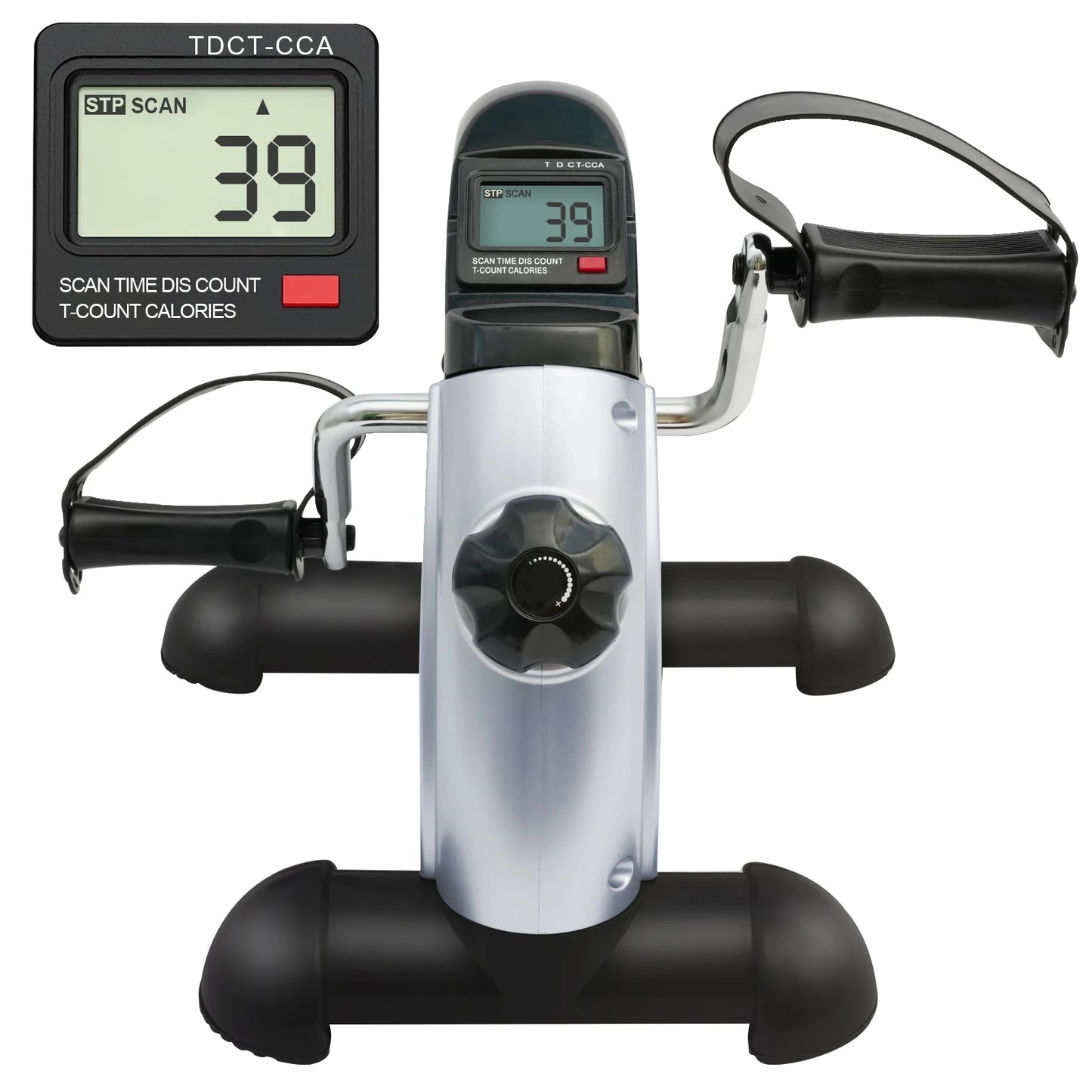Mini Under Desk Pedal Exerciser Bike Multi-Function Motorized Digital/With LCD Screen Display for Leg Arm and Knee for Elderly