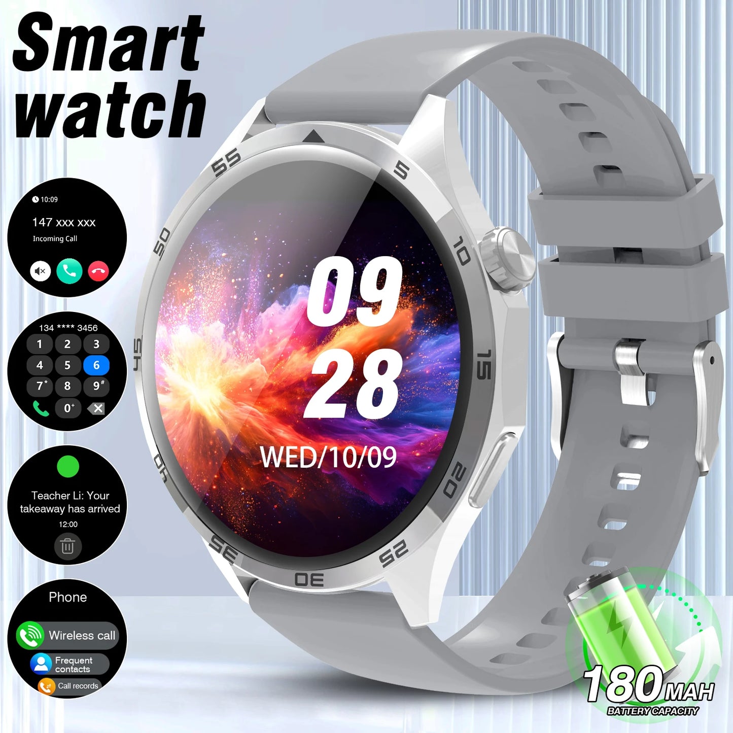 New Full Touch High Definition Men's & Women's Sports Smartwatch Features/Answering Calls, Motion Tracking For Android & Iphone
