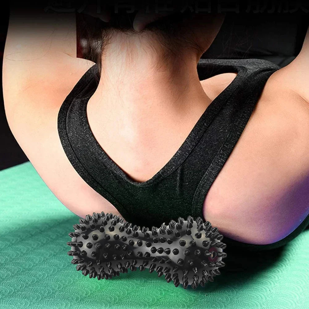 Peanut Massage Spiky Ball Spiky Massage Ball Peanut Massage Roller/Trigger Point Hedgehog Ball for Hand/Foot Massage