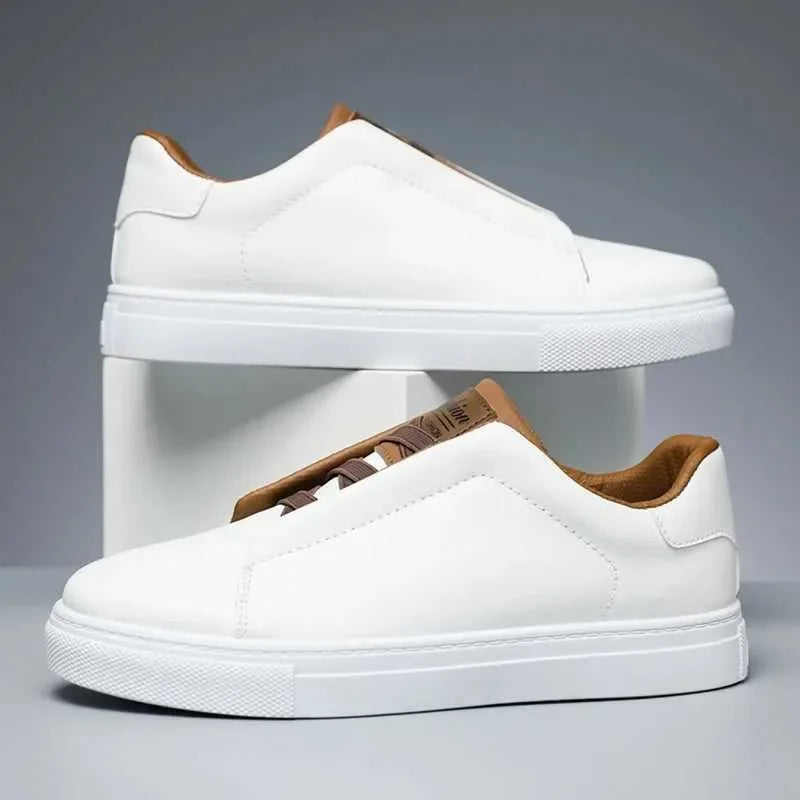 Classic Casual Big Size 48 Fashion White Sneakers Man/Leather Designer Platform Flats Men's Skateboard hot Shoes
