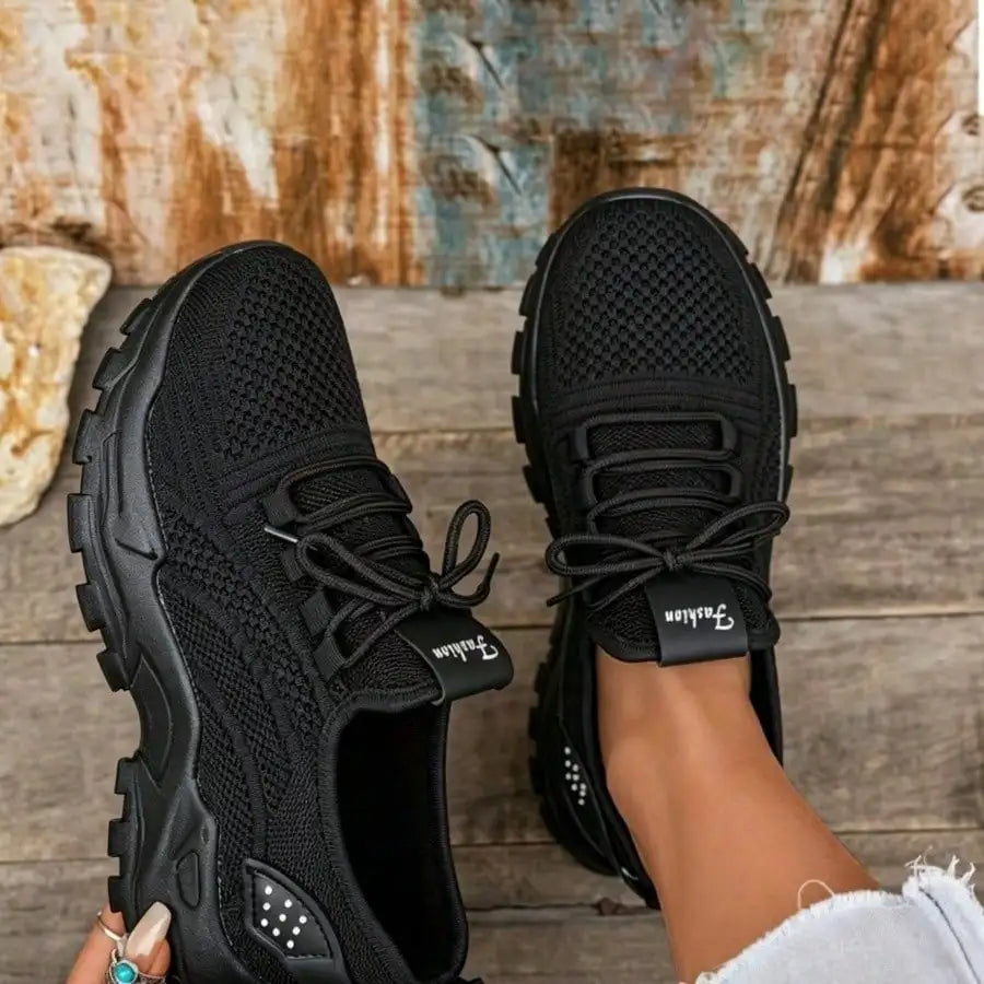Air Cushion Wedge Knit Sock Sneakers for Women Breathable/Lightweight Non Slip Comfort Casual Walking Athletic Shoes