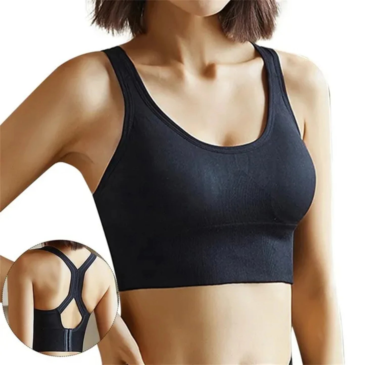 Women Push Seamless Sports Bra Workout Top Crop Fitness Active Wear/With Buckle  Yoga Gym Brassiere Bra padding insert