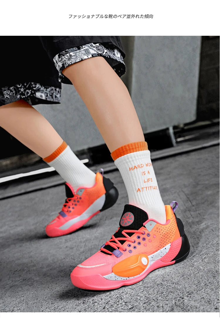 Unisex Basketball Shoes High-Quality Mesh Breathable Fashion/Summer Sports Shoes Shock-Absorbing Teen Basketball Boots