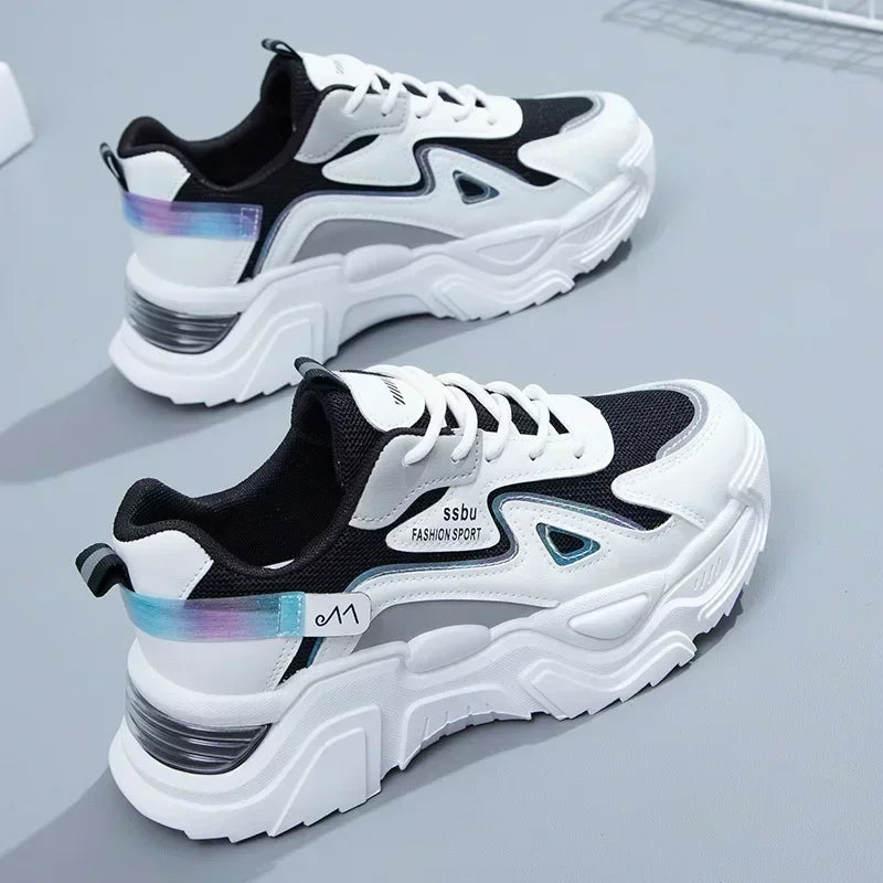 2025 Sneakers Women Platform Flat Shoes Woman Shoes/Casual Trainers Ladies Chunky Sneakers Women Shoes