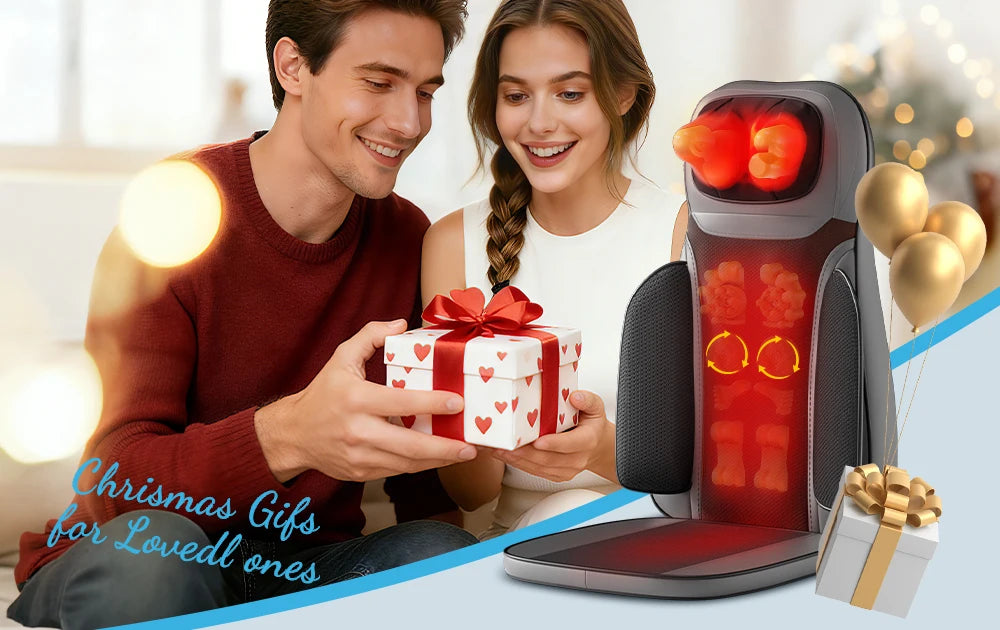 Shiatsu Neck Back Massager with Heat Adjustable Massage Chair Pad/Back Support Massage Seat Cushion for Full Body Massager
