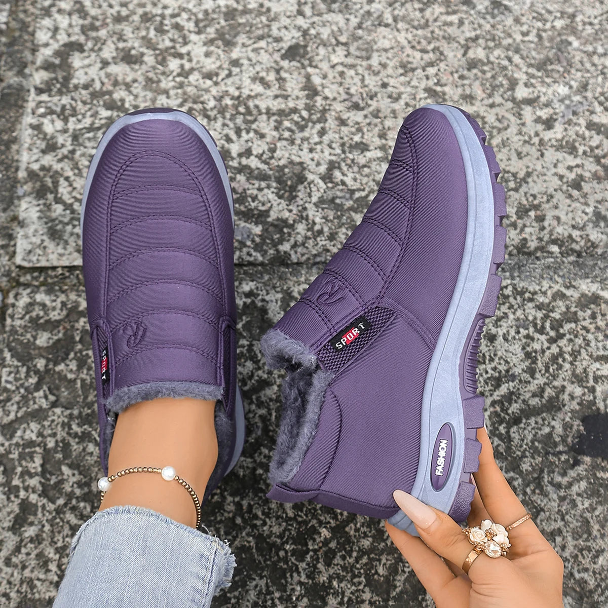 Women's shoes Autumn winter Casual cotton Warm/Wear Resistant Chunky Sole Affordable Free shipping