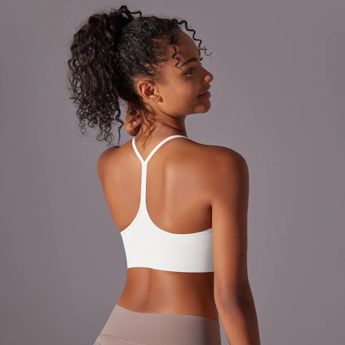 Women Sport Bra Fitness Yoga Top Underwear Soft Y Line Back Running/Gym Crop Top Workout Bra With Chest Pad Push Up Yoga Bra