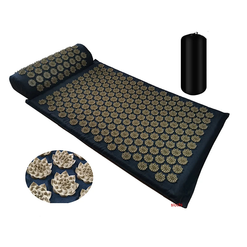 Massager Mat Shakti Mat Massage Yoga Mat Acupressure Relieve Stress/Back Body Pain Spike Mat Acupuncture Massage Cushion