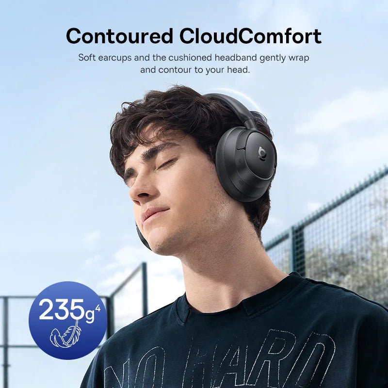 Baseus ANC Wireless Headphones 98% Adaptive/Hybrid Noise Cancelling Headsets Hi-Res LDAC Headphone Bluetooth 6.0