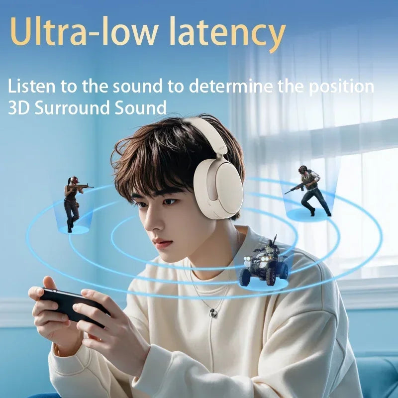 Acer OHR516 ANC Wireless Bluetooth 5.4 Headphones 48dB ANC Headsets/40mm Dynamic Driver 100H Playtime with LDAC Earphones