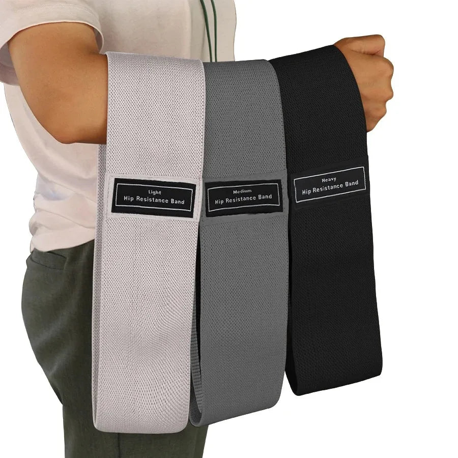 Glute Thigh Elastic Workout Bands Fabric Resistance Hip Booty Bands/Squat Circle Stretch Fitness Strips Loops Yoga Gym Equipment