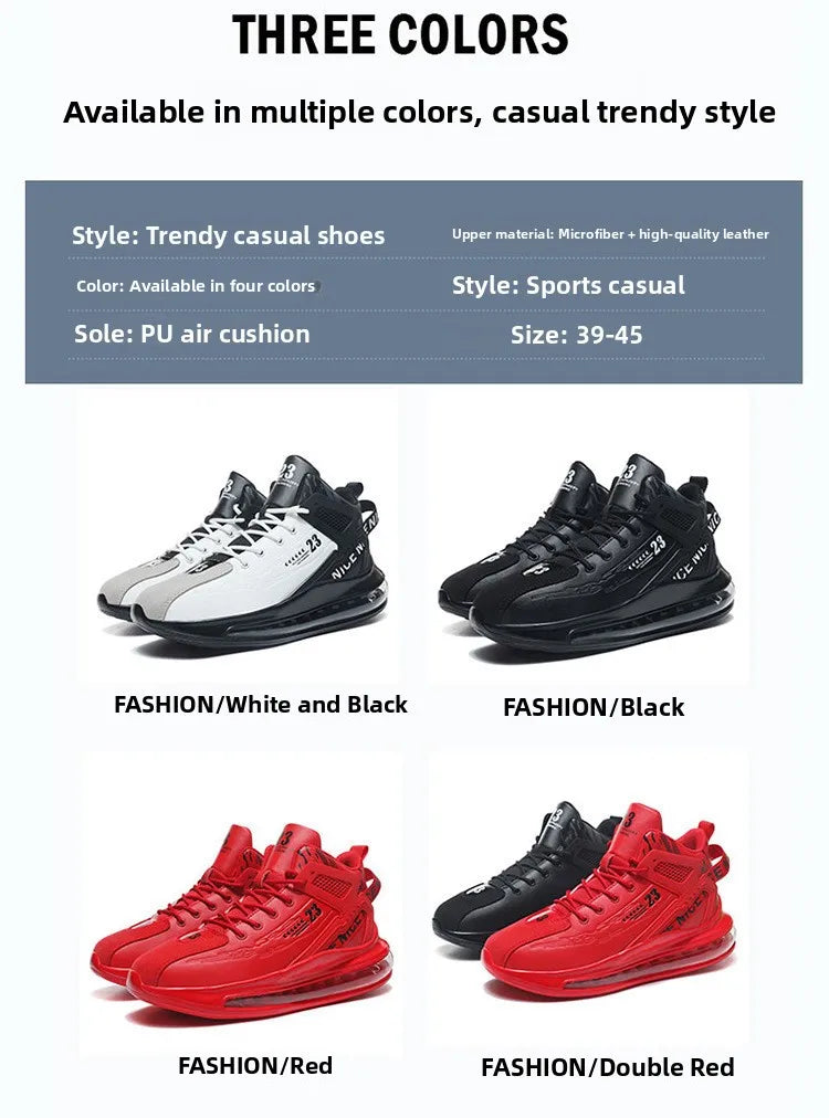 Men's Running Shoes Casual Sneakers New Spring Anti-shock/Air Cushion Sport Shoes Thick Bottom Anti-slip Running Shoes