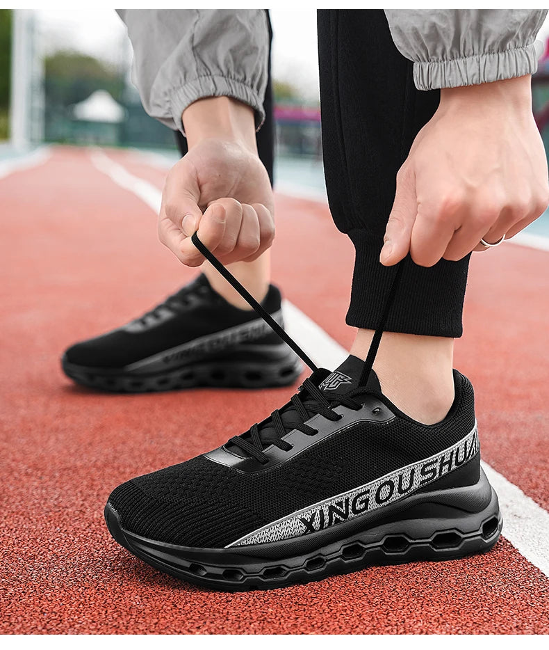 New men shoes Couple Mesh Sneakers Breathable Sports/Casual Shoes with Anti-Slip and Cushioning Running Shoes