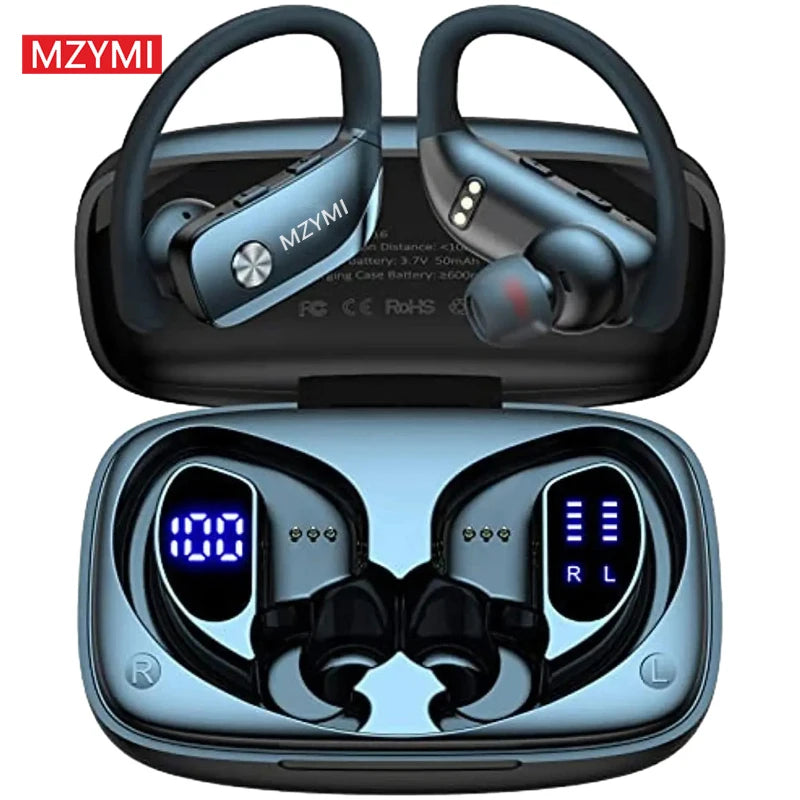 MZYMI Earhook T16 Sports Wireless Headphones Stereo Sound/Bluetooth Earphones TWS Earbuds In Ear Headset Built-in Mic