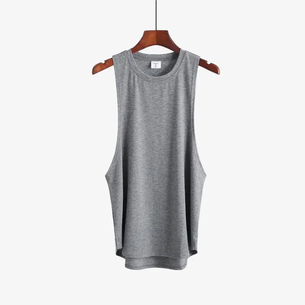 Fitness clothing blank sleeveless shirt men's gym stringer tank top bodybuilding/tank top men sportwear undershirt