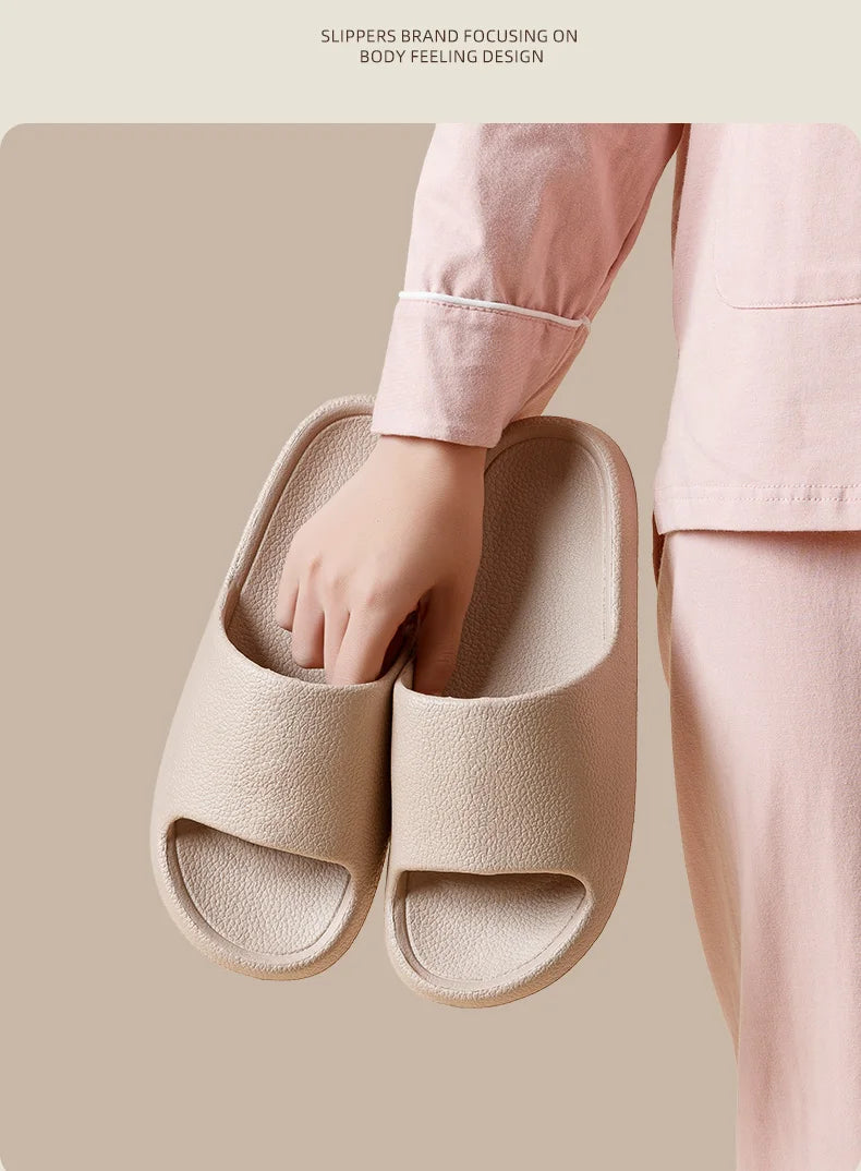 Fashion Women Slippers Summer Flat Lightweight EVA Home Slippers/Comfort Massage Couples Indoor Slides