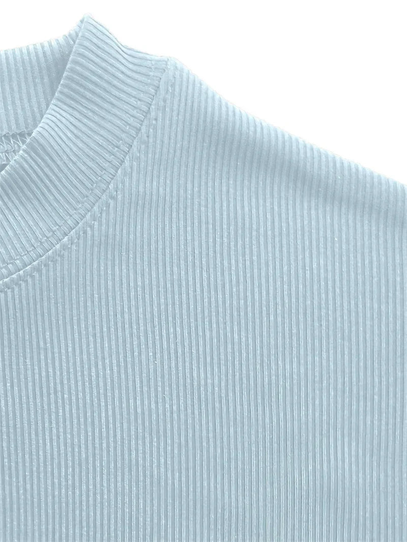 spring summer fashion Men's T-shirt Small high collar stripe shirt/short sleeve fitness top leisure sport T-shirt Men sportswear