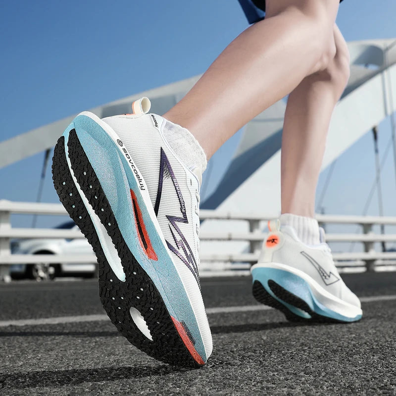 Running Shoes Carbon Marathon Men Sports Breathable/Lightweight Women's Comfortable Athletic Nonskid Sneakers