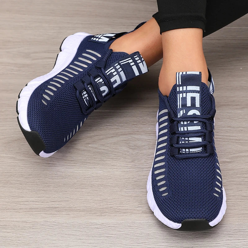 Women's Platform Sports Shoes with Fashionable Trendy Design/Breathable Comfortable Shoes Outdoor Hiking  Walking Casual Shoes