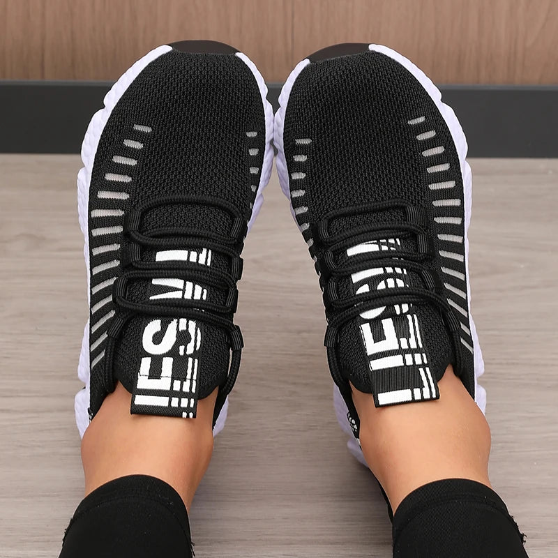 Women's Platform Sports Shoes with Fashionable Trendy Design/Breathable Comfortable Shoes Outdoor Hiking  Walking Casual Shoes