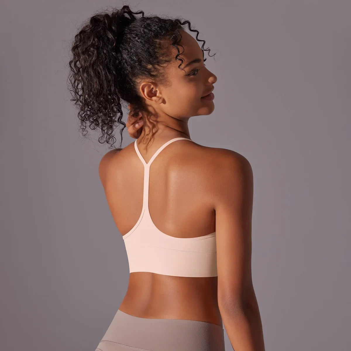 Women Sport Bra Fitness Yoga Top Underwear Soft Y Line Back Running/Gym Crop Top Workout Bra With Chest Pad Push Up Yoga Bra