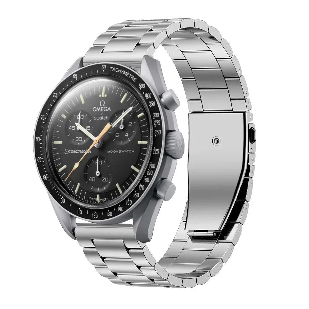 20mm Stainless Steel Strap For Omega X Swatch Joint Moon watch/Metal Folding Buckle Wristband Bracelet For Moon watch Accessory