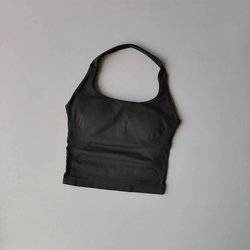 Neck Halter Yoga Vest Shockproof Running Sports High-strength Sports/Fitness Pilates Suspender Beautiful Back Summer