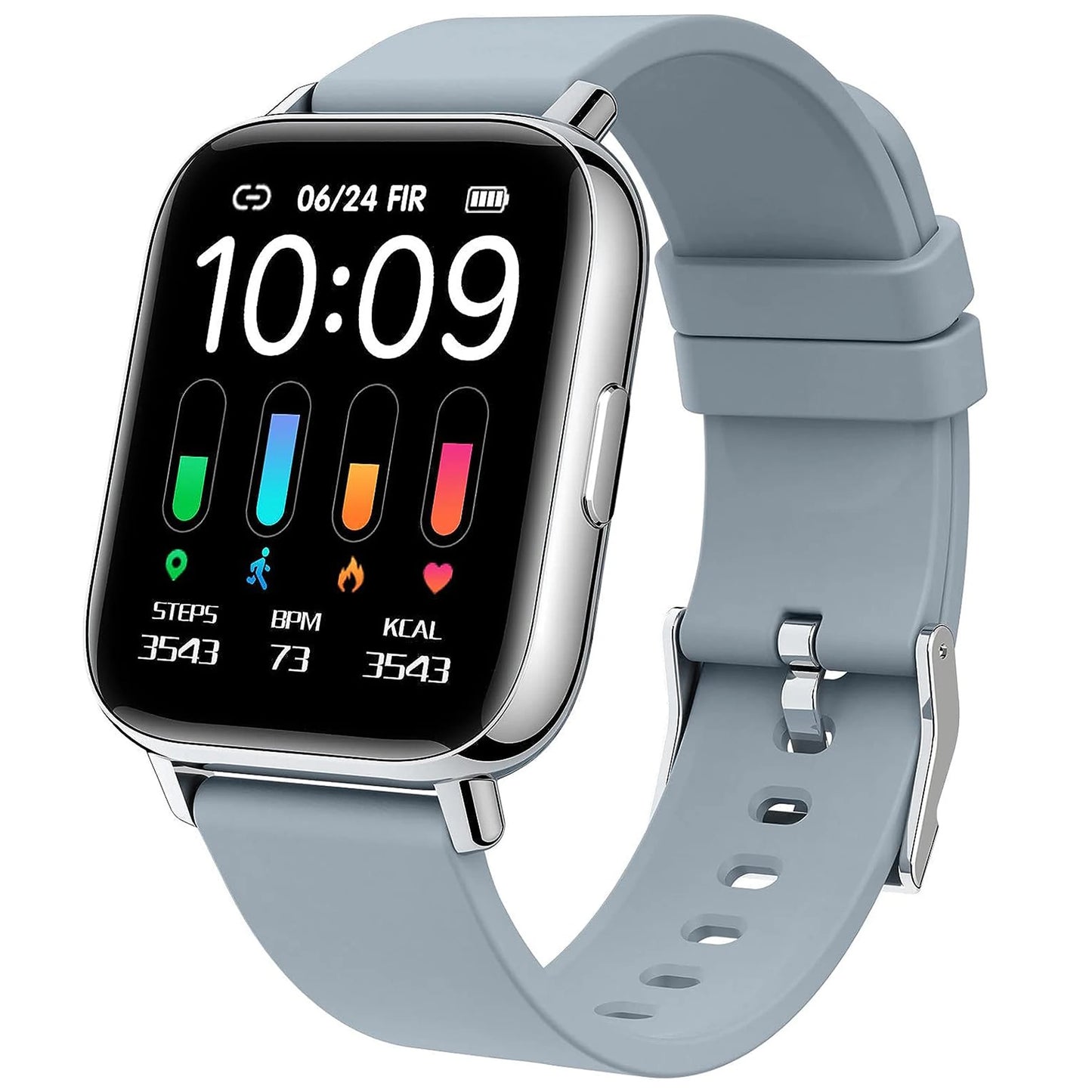 Nerunsa Smart Watch Fitness Tracker 1.69" Touch Screen Smartwatch/Fitness Watch Heart Rate Monitor/Pedometer/Sleep Monitor.