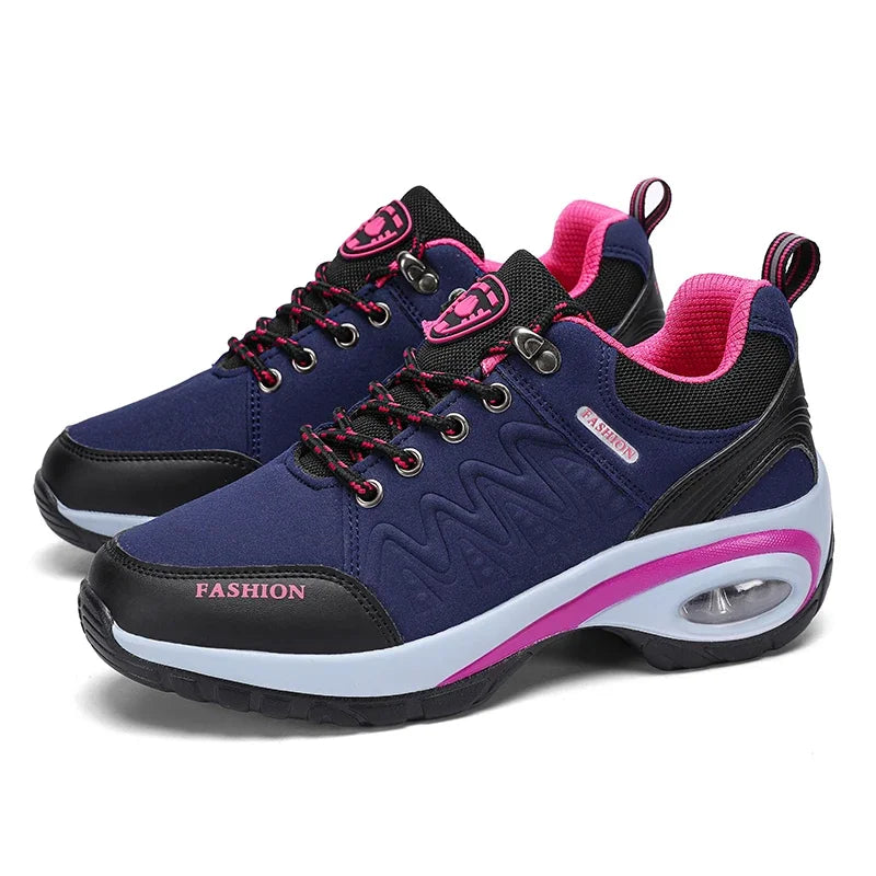 Women's Hiking Shoes Fashionable Luxurious Wedge Running Shoes/Shock-absorbing Breathable Comfortable Outdoor Camping Sneakers