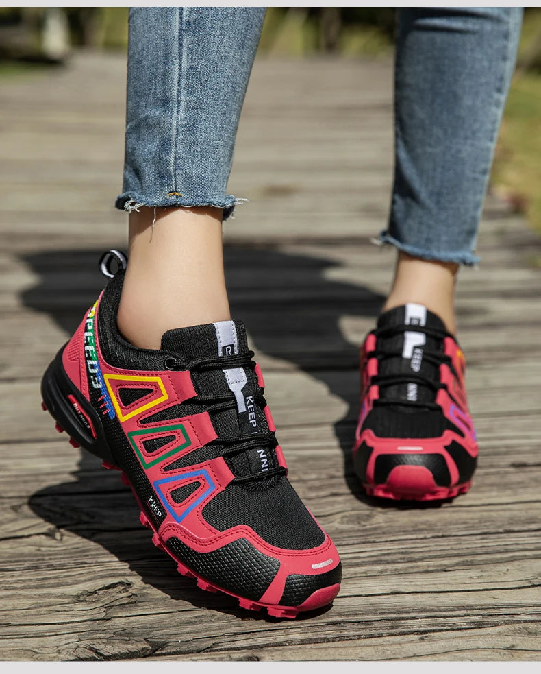 Women's Hiking Shoes Waterproof Outdoor Sports Shoes Women's Walking/Travel Sports Shoes Bicycle Sports Shoes Running Shoes