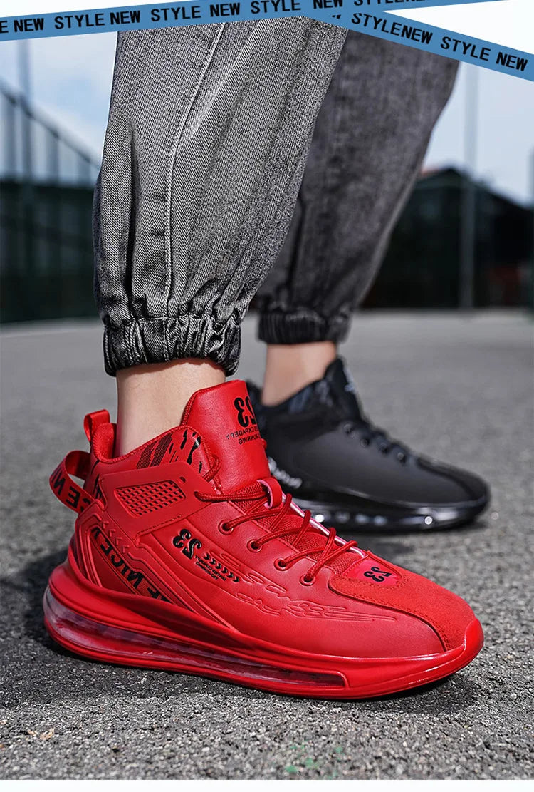 Men's Running Shoes Casual Sneakers New Spring Anti-shock/Air Cushion Sport Shoes Thick Bottom Anti-slip Running Shoes