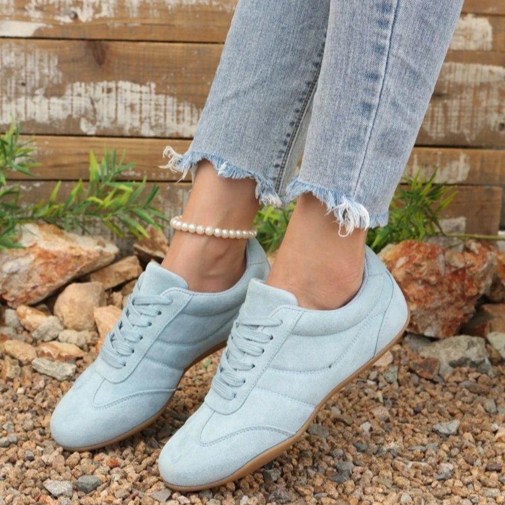 Women's Casual Flat-Soled Non-Slip Wear-Resistant Sport Spring/Autumn Round-Toe Soft And Comfortable Women Single Shoes