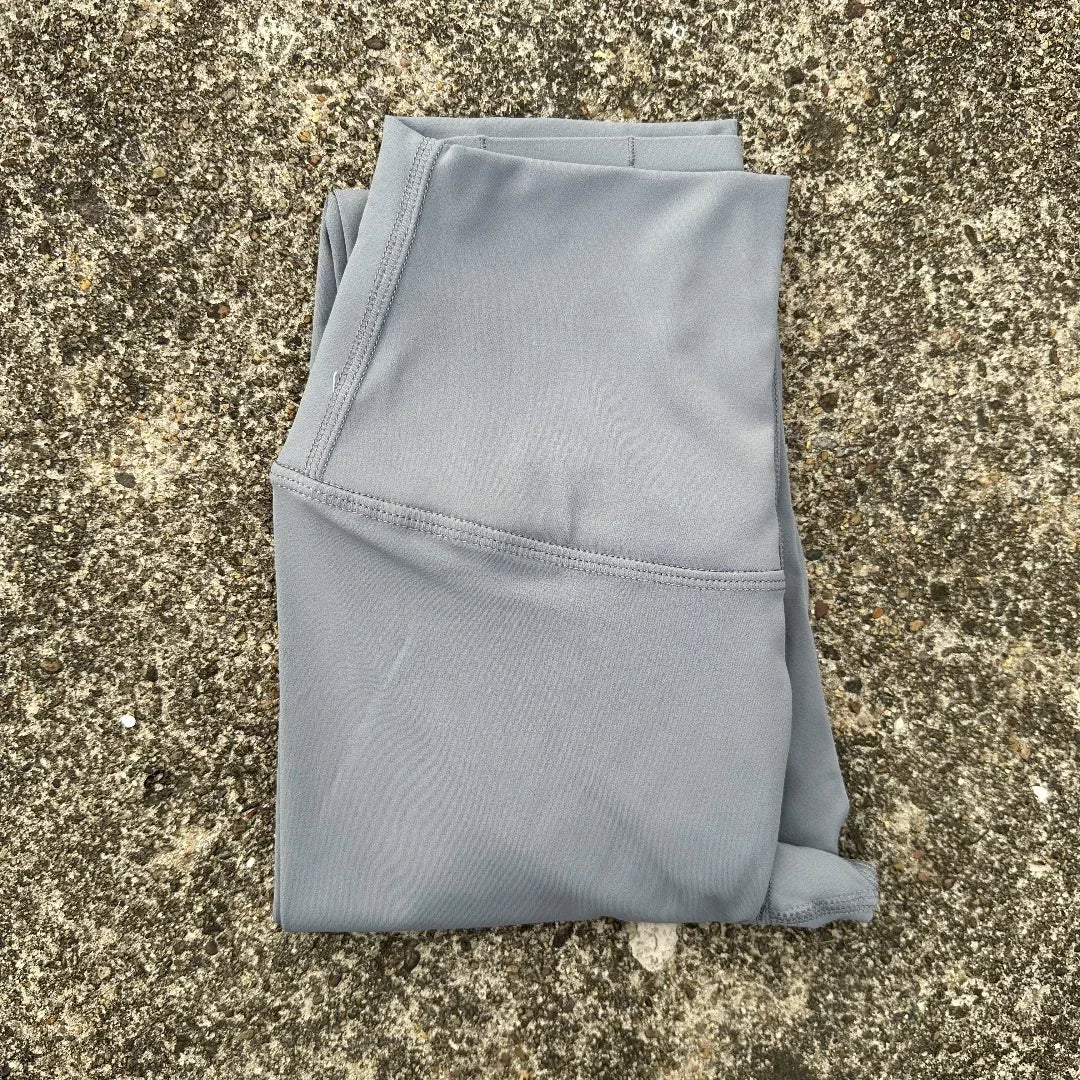 Solid Color Back Waist Pocket High Waist Yoga Legging Women/Sport Cropped Pants Butter Athletic Gym Comprehensive Training Jog