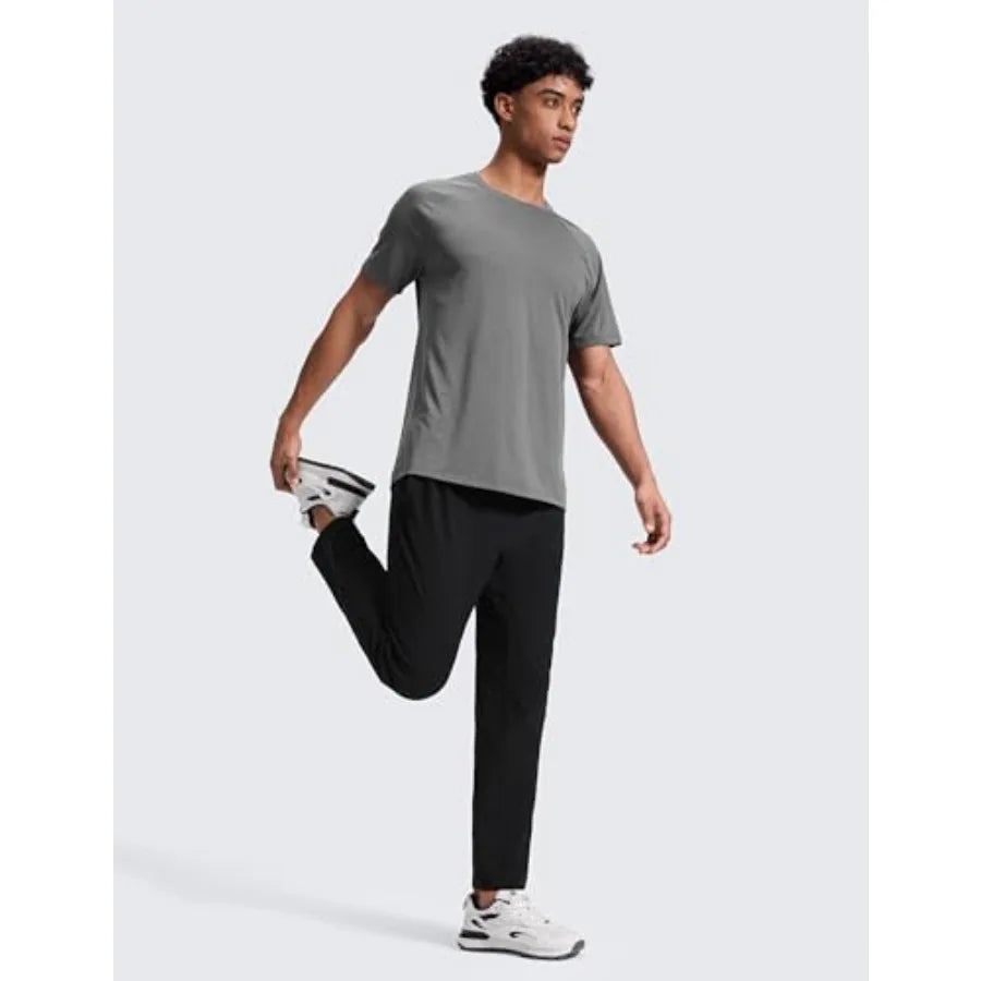 CRZ YOGA Workout Motion Pants for Men 30" Quick Dry Sweat-Wicking/Athletic Casual Daily Joggers Trouser with Pockets