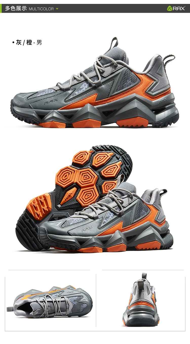 Rax Men Waterproof Hiking Shoes Breathable Hiking Boots/Outdoor Trekking Sports Sneakers Tactical Shoes