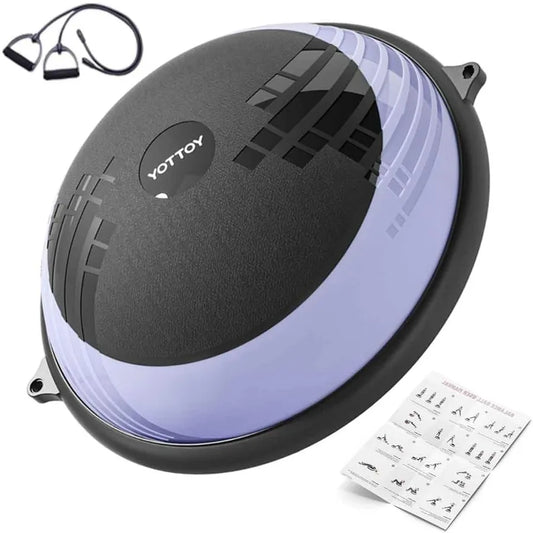 YOTTOY Balance Ball Trainer Durable Half Yoga Ball for Home Gym Workouts/Anti Slip Surface Exercise Ball for Enhanced Stability