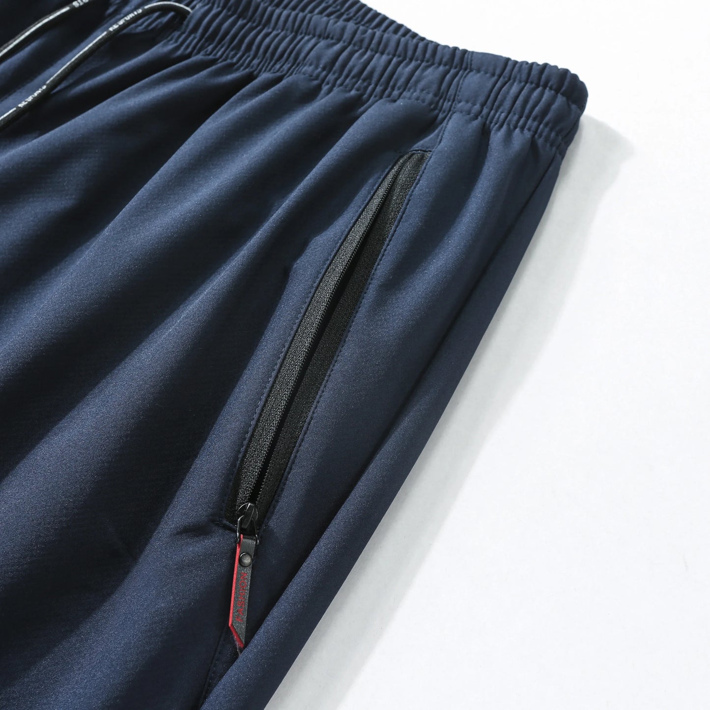 Men's casual pants elastic and form fitting elastic waist jogging/classic men's pants in blue black and grey