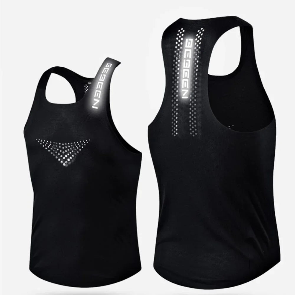 Men's Vest Mesh Breathable Quick Dry Outdoor Sports Sleeveless Top/Lightweight Slim Fit Tank Top Men's Fashion Summer New